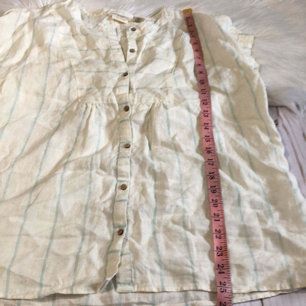 Christian Siriano linen blouse size M - Picture 7 of 8
